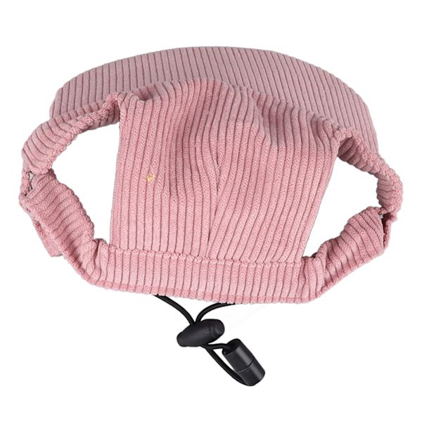 Hund Solhat Mode Casual UV Beskyttelse Åndbar Øre Huller Justerbar Kæledyrshat til Udendørs Rejser Camping Pink XL