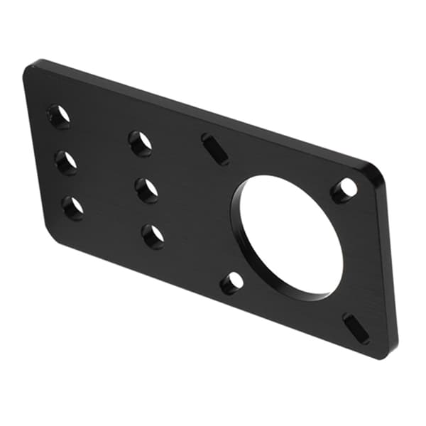 NEMA 17 Anodiseret Aluminium Steppermotor Monteringsplade 3D Printer Tilbehør (Sort)