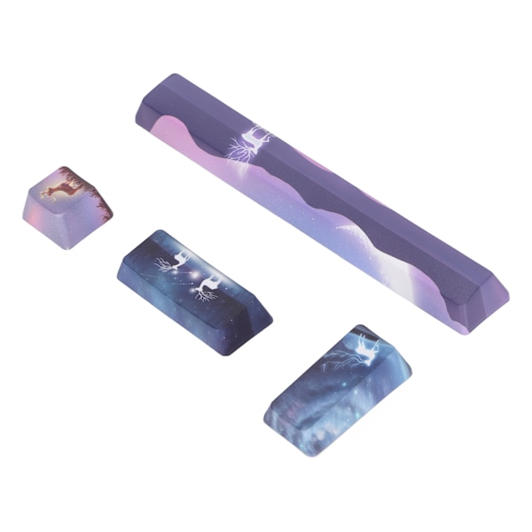 Keycap 4 Taster Elg Mønster Design Space ESC Enter Numpad Enter Personlighed DIY Keycaps til Mekaniske Tastaturer