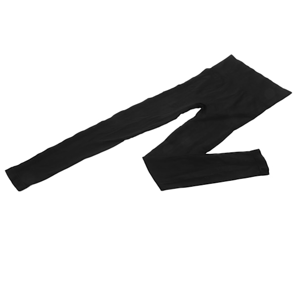 Træningsleggings Smilende Ansigt Mønster Elastiske Komfortable Åndbare Yoga Bukser Sportsleggings til Fitness Træning Sort L