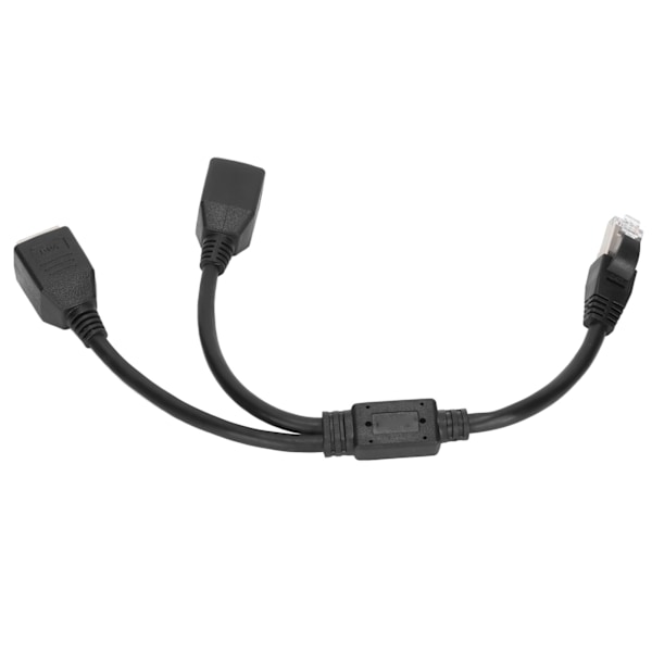 RJ45 Ethernet Adapter Kabel Forlængerfunktion 1 til 2 Port Fremragende Tilslutningssplitter Adapter til Hjemmekontor