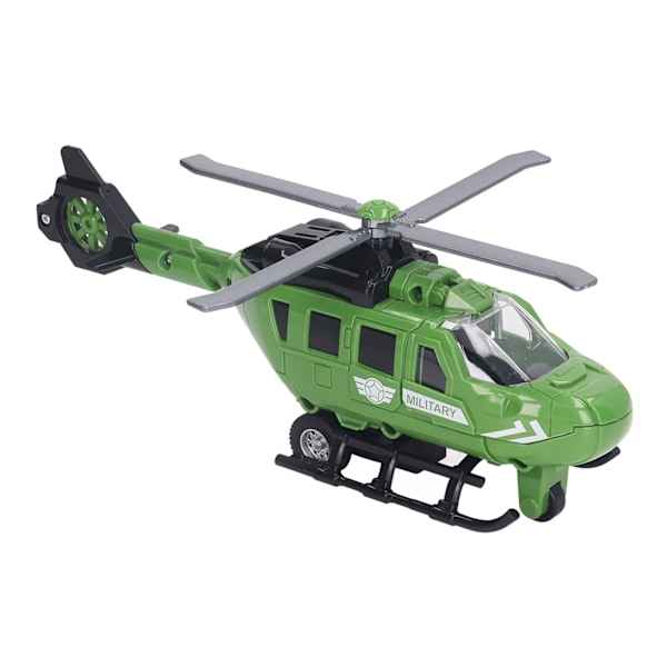 Gjutna helikoptermodell Simulerade gjutna legering tröghetsplan Flygplansmodell Leksak för barn Pojkar Flickor 8,9 tum