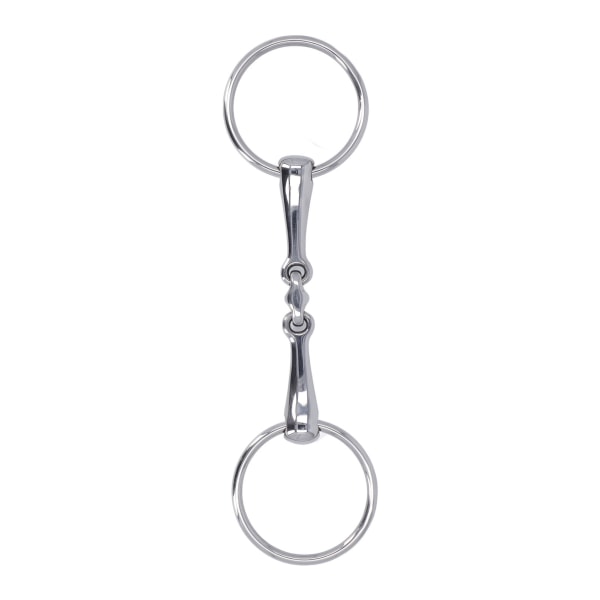 Heste Snaffle Rustfritt Stål Fleksibel Leddet Slitasje Rustfritt O-Ring Heste Munnbitt for Hesteveddeløp