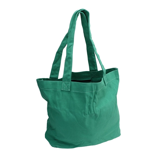Yogamatta Carrier Tote Bärbar förvaring Canvas Carryall Axelväska 2 lager med dragkedja grön
