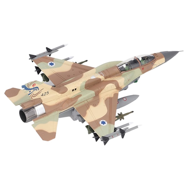1:72 Skala F 16I Fighter Planes Modell Strømlinet Kropp Legering Stimulert Flysamling Modell