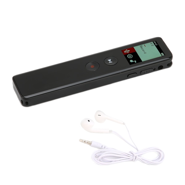 Digital stemmeoptager, mini, bærbar, USB-genopladelig lydoptagelsesenhed med WMA MP3-afspiller, 8 GB