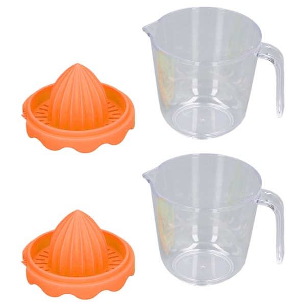 2 stk. Citrus Orange Juicer Citron Manuel Håndpresser PP Multifunktion til Husholdning Orange