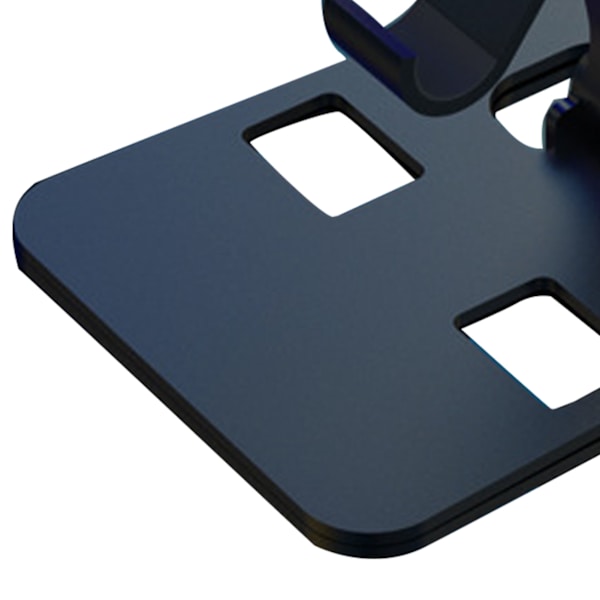 Mobiltelefon Holder Justerbar Vinkel Foldning Mobiltelefon Stand Desktop Tablet Stand til Home Travel Office Sort