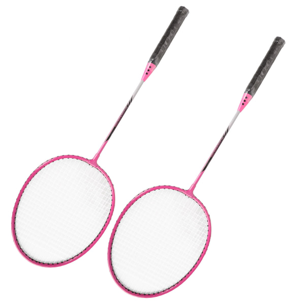 Badmintonketchere Jernlegering Letvægtsbadmintonketchere med 3 bolde til begyndere Studerendes træning Pink