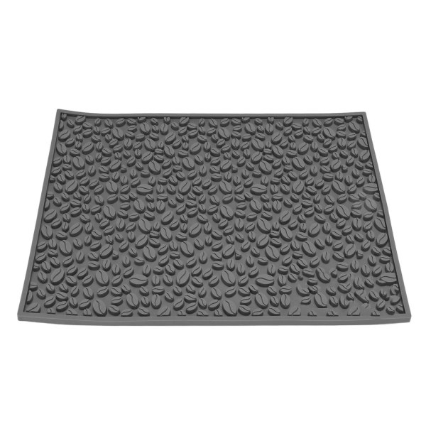 Halkskyddsunderlägg för kaffebönor Design Skrivbord Bar Disk PVC-underlägg för Vattenavrinning Filtrering Grå