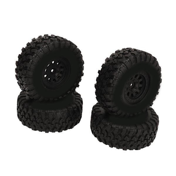 4kpl 1.9 tuuman RC Crawler -renkaat Kumia 1/10 Crawler -renkaat muovisella pyörän navalla SCX10:lle