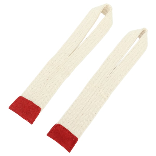 1 par Løftehåndleddsstropp Myk Polyester Fast Anti Slip Gym Styrketrening Håndleddsstropp Hvit