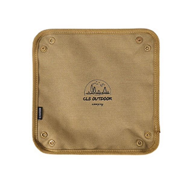 Camping Skrivebord Organizer Kvadrat Khaki Folding Bærbar Camping Diverse Boks Skuff for Utendørs Reise M 25cm