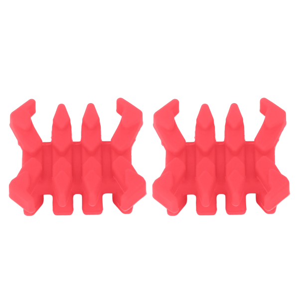 1 par gummibueskyting bue lemmer Vibrasjonsdemper Demper Krabbeformet stabilisator for delte lemmer Sammensatte buer Rød