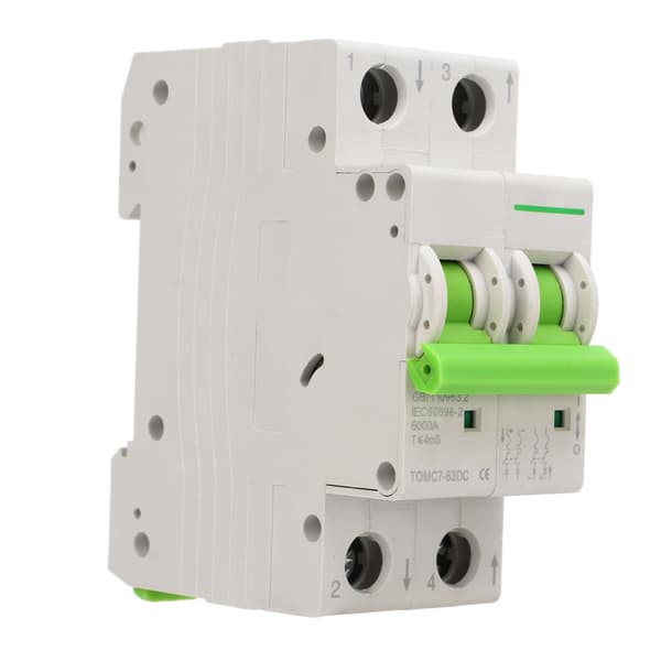 Solar PV-system afbryder Miniature DC550V Termisk Magnetisk Udløser Afbryder 2P 40A