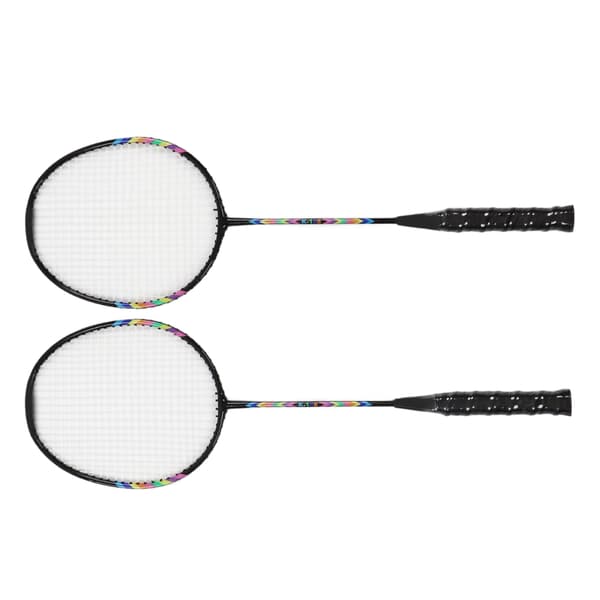 2 stk. badmintonracketer, lett, solid, dobbel badmintonracket med oppbevaringspose for 2 spillere