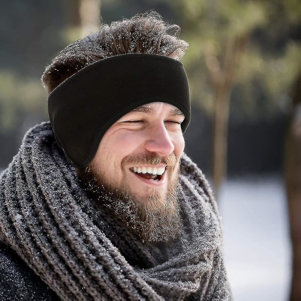 Fleece ørevarmere til kvinder Mænd Øreværn Betræk til vinterløb Yoga Skiridning