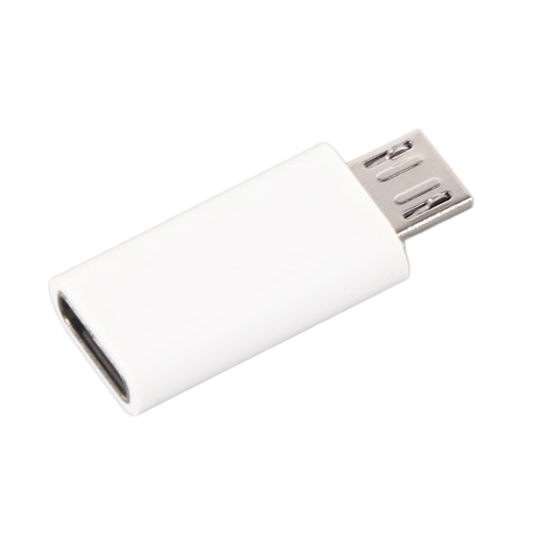 Micro USB Uros- USB 3.0 Type C Female Adapter Converter Synkronointi ja lataus Androidille (valkoinen)