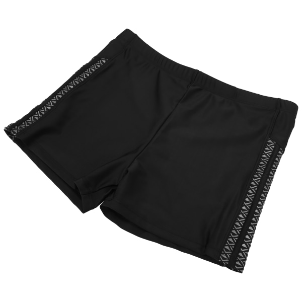 Badshorts Polyester Andas badbadkläder Beach Mjuka shorts för män BlackXXL