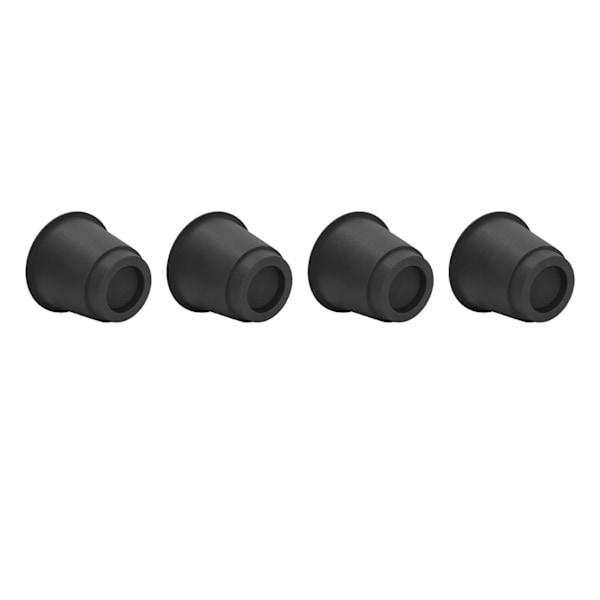 4 stk. Møbelriser i plast, 5 tommer, Heavy Duty, Stable, Runde Sengeløftere til Seng, Stol, Bord, Sofa, Sort