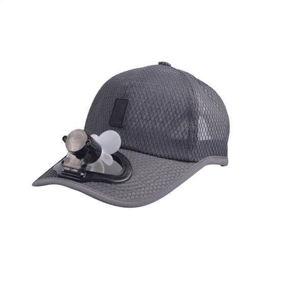Unisex USB lataustuulettimen baseball-hattu säädettävä minituuletin kesäretkeily ulkona matkustava hauska hattu