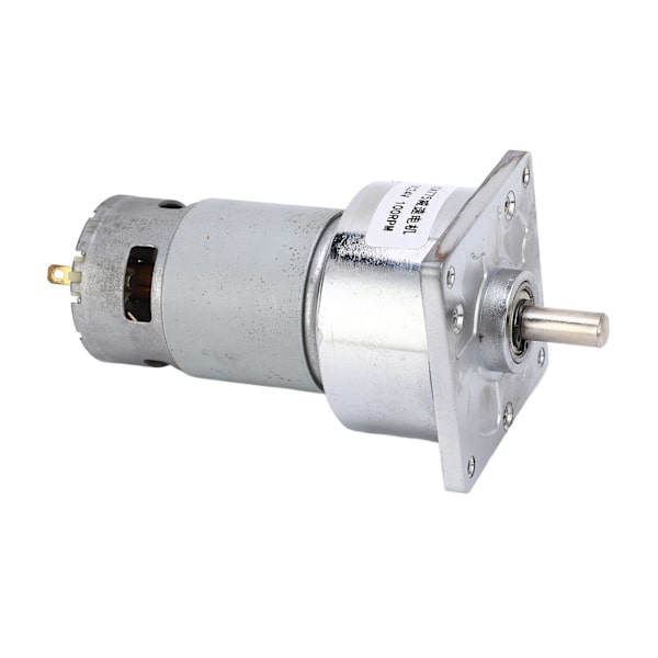 Vaihteistomoottori DC 24V 3.8A Nopeudenvaihde Itselukittuva Kääntyvä Madonvaihteinen Moottori Koneelle 100RPM 9.6KG·FCM