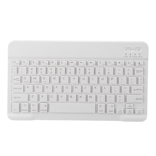 Trådlöst tangentbord och musset, Bluetooth-tangentbord och musset, bärbart matchande tangentbord och mus för PC-bärbar dator, vit