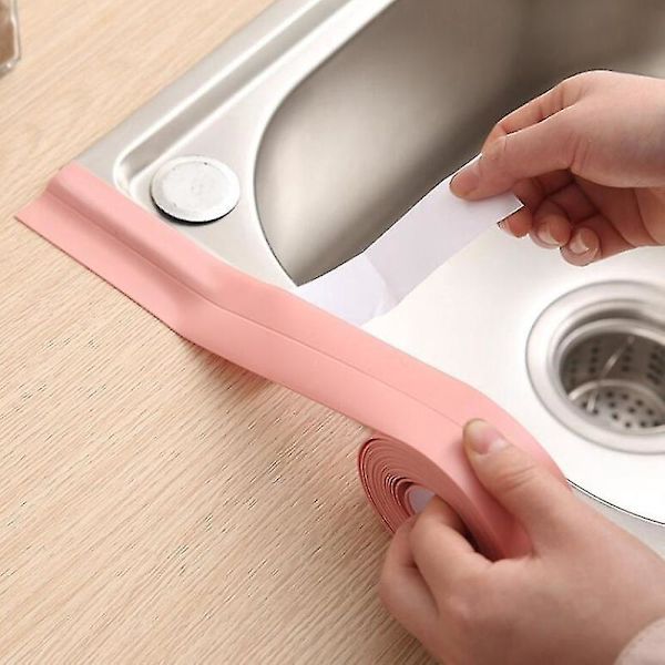 Kylpyhuoneen keittiön vedenpitävä tiivistysnauha - itseliimautuva tiivistysseinätarra 3,2 m x 2,2 cm vihreä