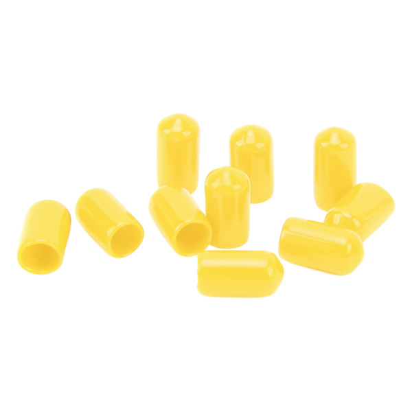 20 st 6 mm Bromsok Luftningsskruv Nippel PVC Dammskydd Hög Hållbarhet för Bromssystem i de Flesta Fordon Gul