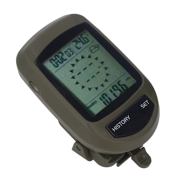 8 i 1 LCD Digital Display Altimeter Multifunktionell Höjd Temperatur Klocka Väder Monitor