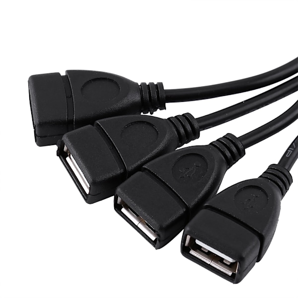 4 porttia USB 2.0 - RJ45 Hub Ethernet Extension Extender Verkkosovittimen kaapeli