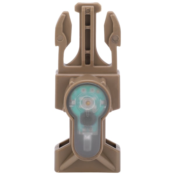 Outdoor Mini Survival Light IPX8 Vattentät Säkerhetssignallampa med Release BuckleMud Färg Bas Rött ljus