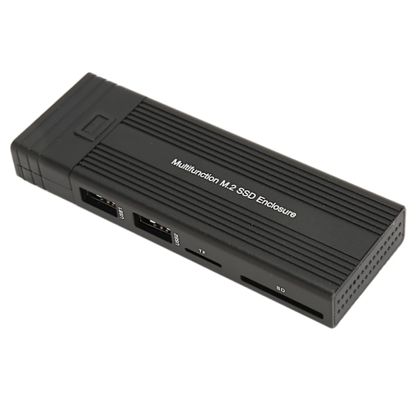 M.2 SSD-kabinet Multifunktion USB3.2 Gen2 PCI Solid State Drive-kabinet til NVMe SATA til Windows til Linux til OS X YC-156