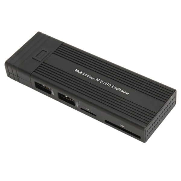 M.2 SSD-kabinett Multifunksjon USB3.2 Gen2 PCI Solid State Drive-kabinett for NVMe SATA for Windows for Linux for OS X YC-156