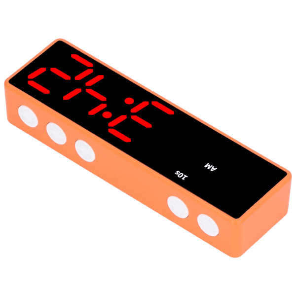 Träningstimer LED Digital Timer Multifunktionell Elektronisk Bordsur för Sovrum Fitnessrum (Orange Ram Blå Röd Display )