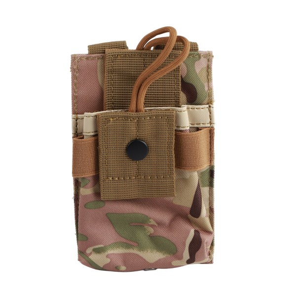 Multifunktions Molle Radiohållare Hölster Walkie Talkie Case Väska för tvåvägsradio (Army Green)