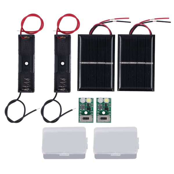 Sæt med solcellelysstyringspanel Opladningsbeskyttelse PCB Solar Plænelampe Styrekort Kit 1.2V