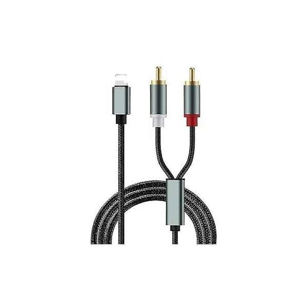 Mobile Phone Audio Cable - RCA to Auxiliary Cable, Stereo Y Splitter Adapter