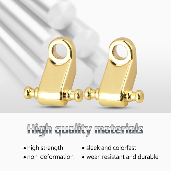 2PCS Roller String Tree Retainer med skruvtillbehör för elgitarrbas (guld)