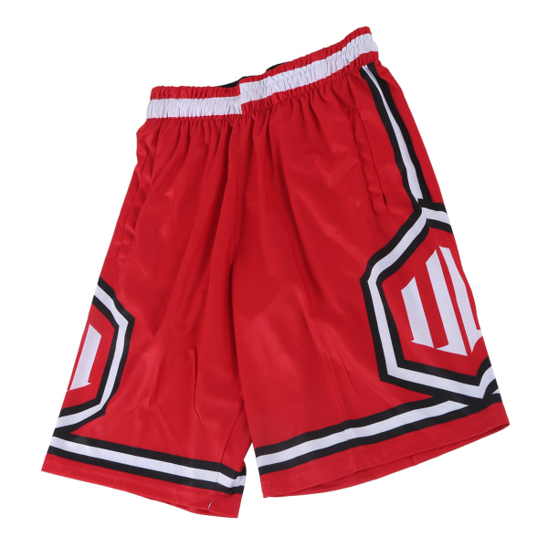 Man Basketball Bukser Hurtigtørrende Sommer Løbe Fitness Træning Åndbare Shorts(XXXL)