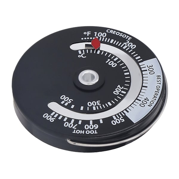Magnetisk spis termometer 0‑500℃ Aluminiumlegering urtavla Hög precision termometer mätare för öppen spis