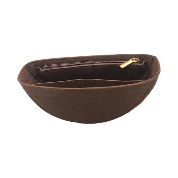 Väskorganiseringsinlägg Designerorganiseringsväskfoder för axelväska Coffee Zipper
