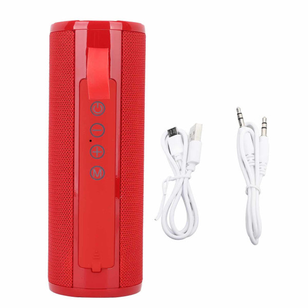 Bluetooth -högtalare Röd Trådlös Bärbar Kompakt USB laddningsbashögtalare för utomhusbruk