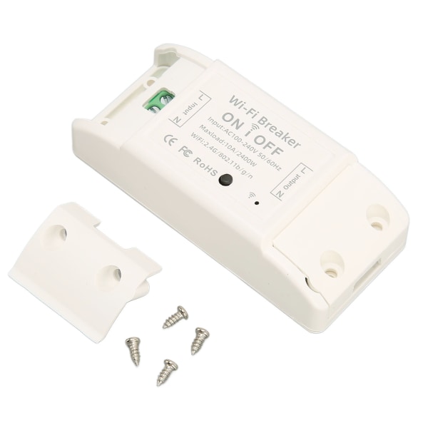 WiFi Smart Switch Håndfri Stemmestyring Bryter Hjemmeapparat På Av Bryter AC100‑240V