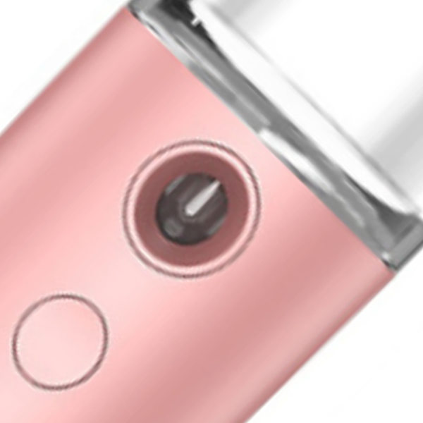 Nano Facial Mist Sprayer ABS-kotelo Taskukokoinen USB-lataus Vesi Kasvojen Kosteuttaja Hydratisointiin Pinkki
