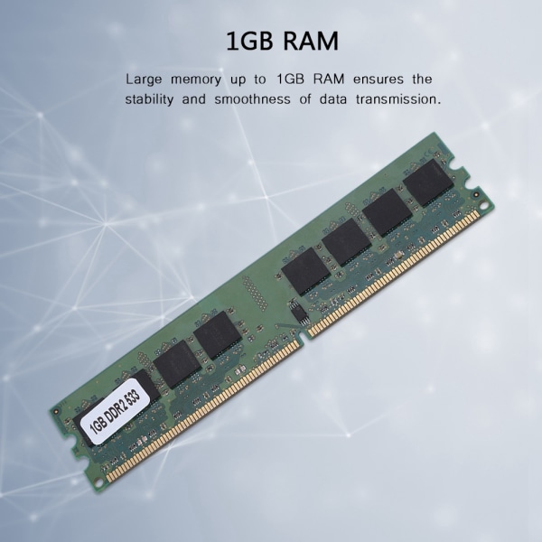 533MHz snabb dataöverföring DDR2-minnesmodul Stor 1GB 240-stifts DDR2 för AMD