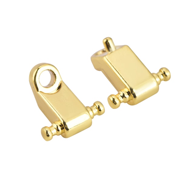2PCS Roller String Tree Retainer med skruvtillbehör för elgitarrbas (guld)