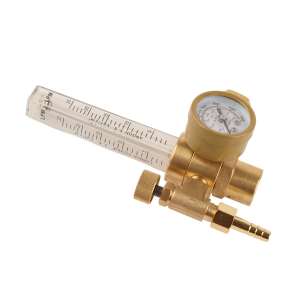 Argon Regulator Manuel Justering Svejsning Gas Flowmeter Trykreduktion med Måler