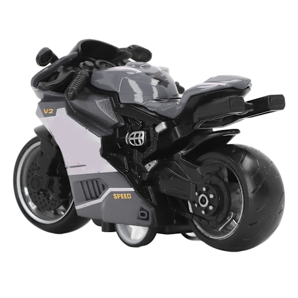 Tilbage træk motorcykler legetøj innovativ simulering legering motorcykel model til børn gaver samling grå