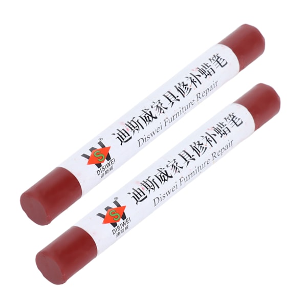 2 stk møbelmaling gulvreparationskridt ridselap patch maling pen træ komposit reparation materiale Redwood